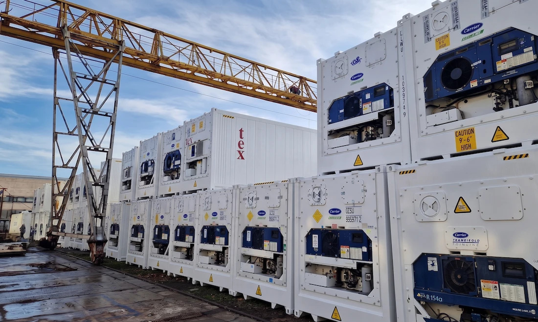 Who most often uses refrigerated container transportation