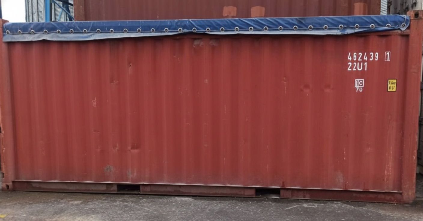 20-foot OPEN TOP container used