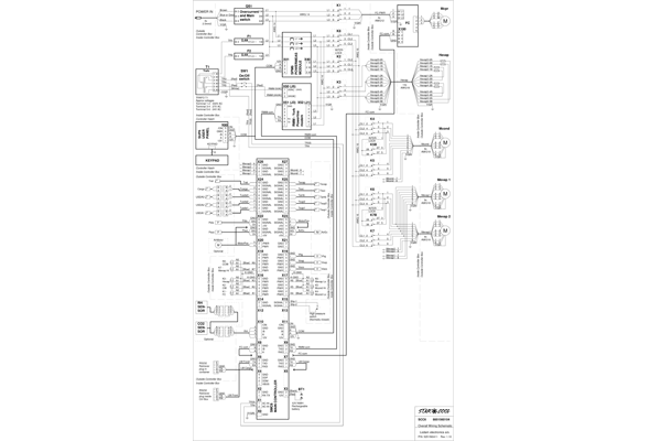 Наклейка с электрической схемой CIM6 1-S-815589C