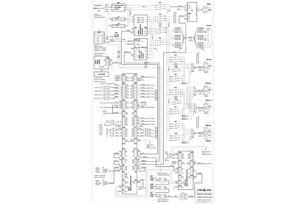 Calcomanía con diagrama eléctrico CA 1-S-815589D