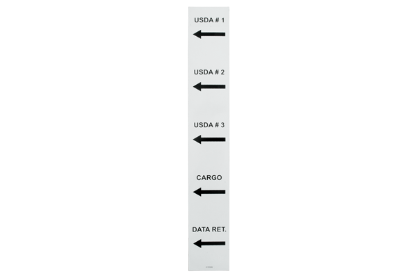 Autocollant pour positionnement du capteur USDA 1-S-815590B