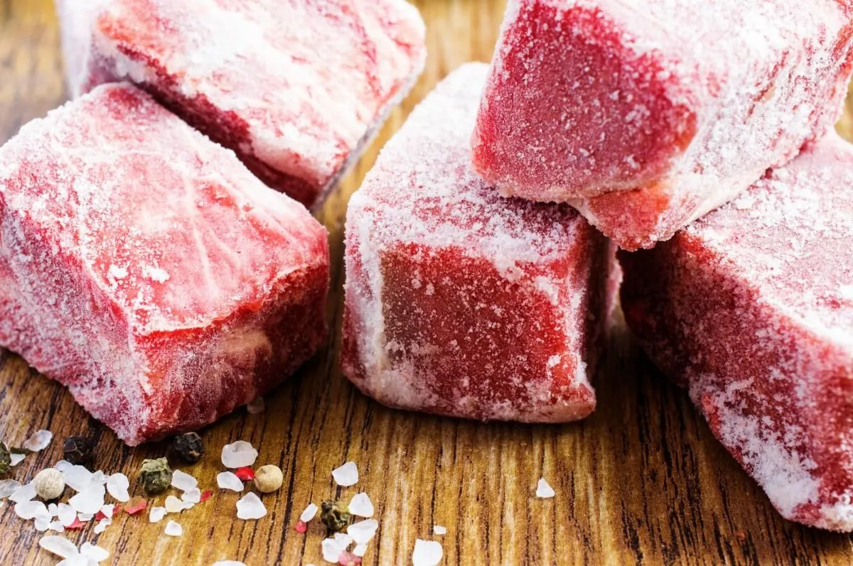 Shock freezing of meat products