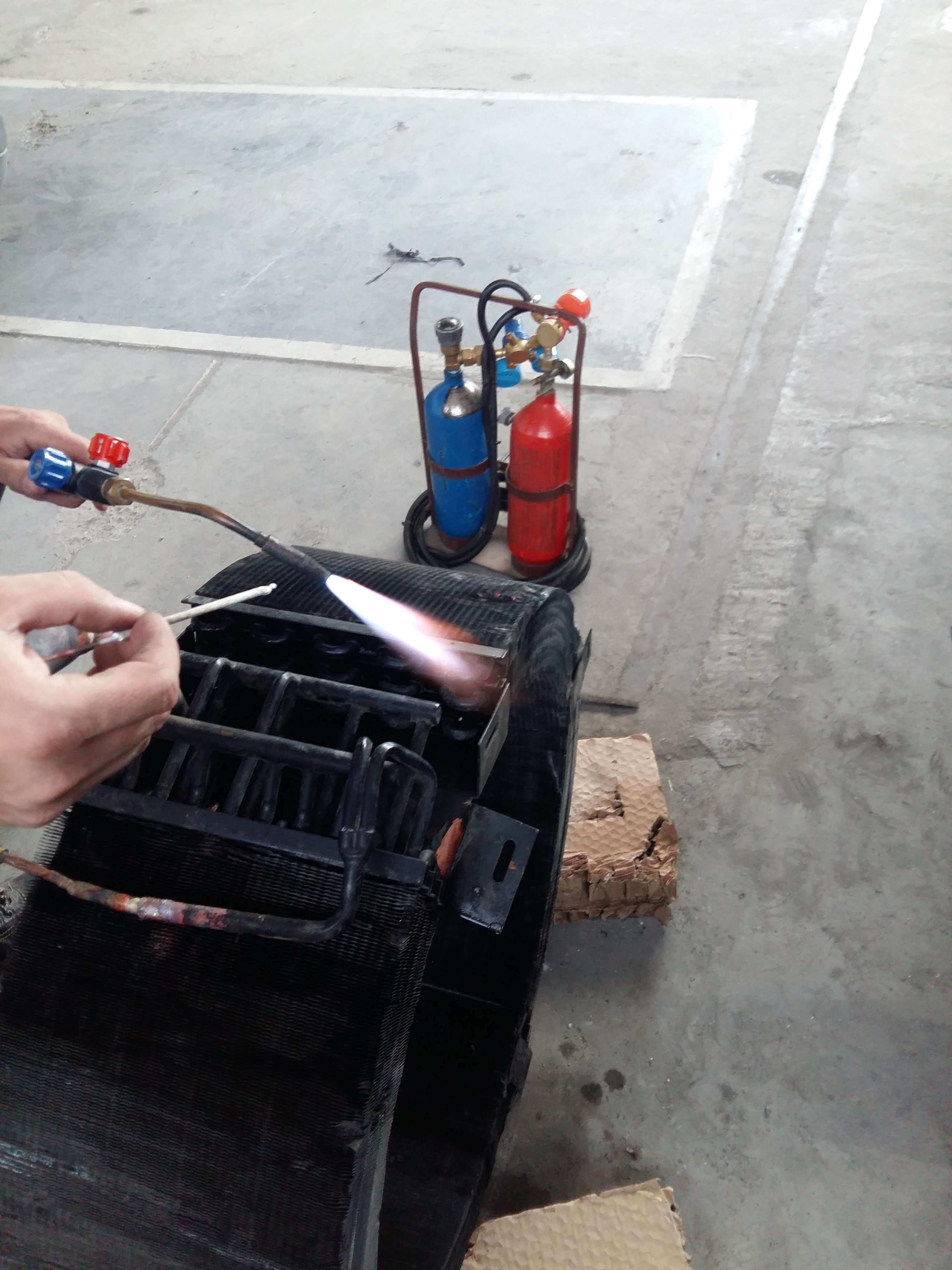 Condenser leak repair