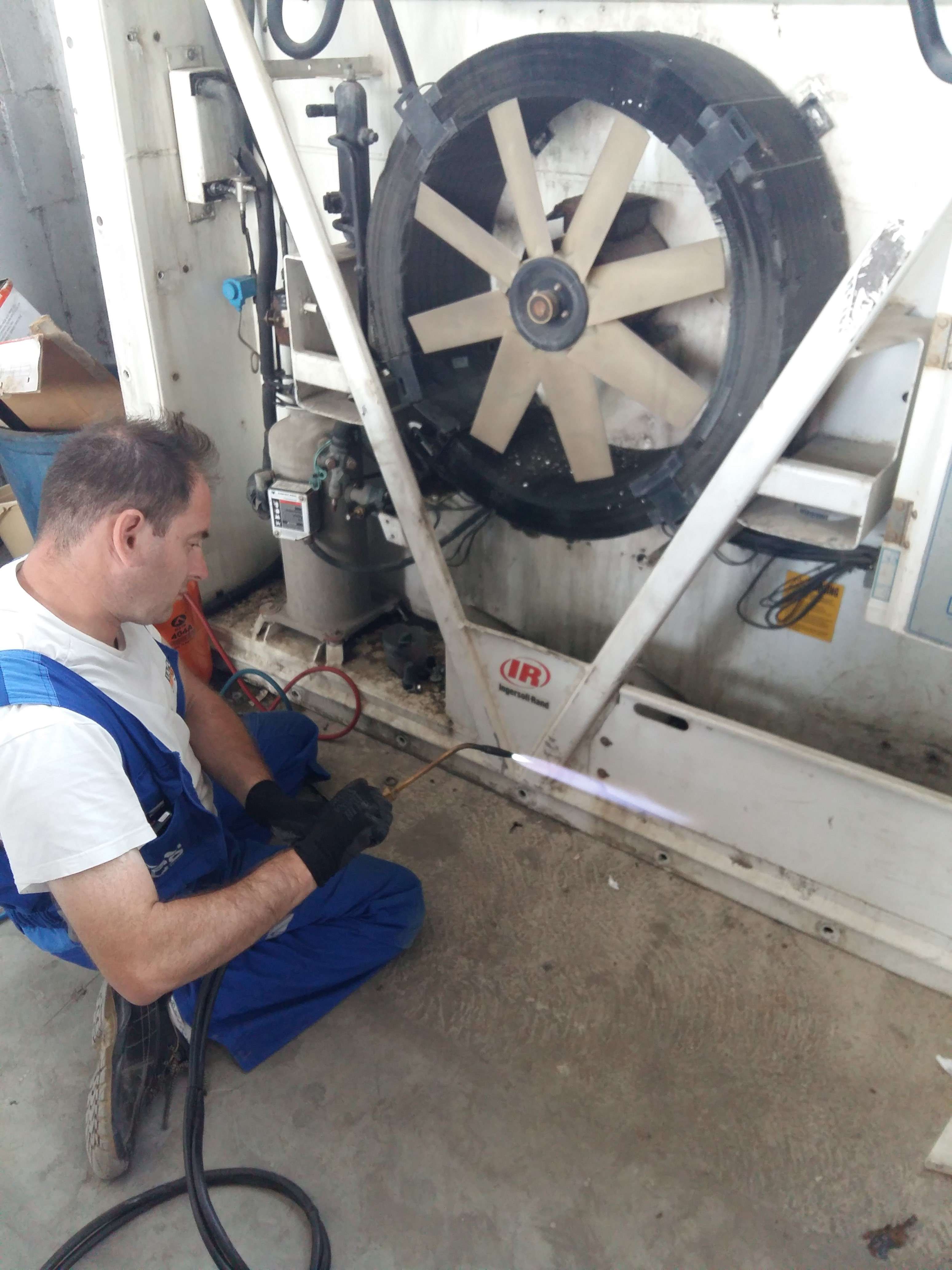 Condenser leak repair