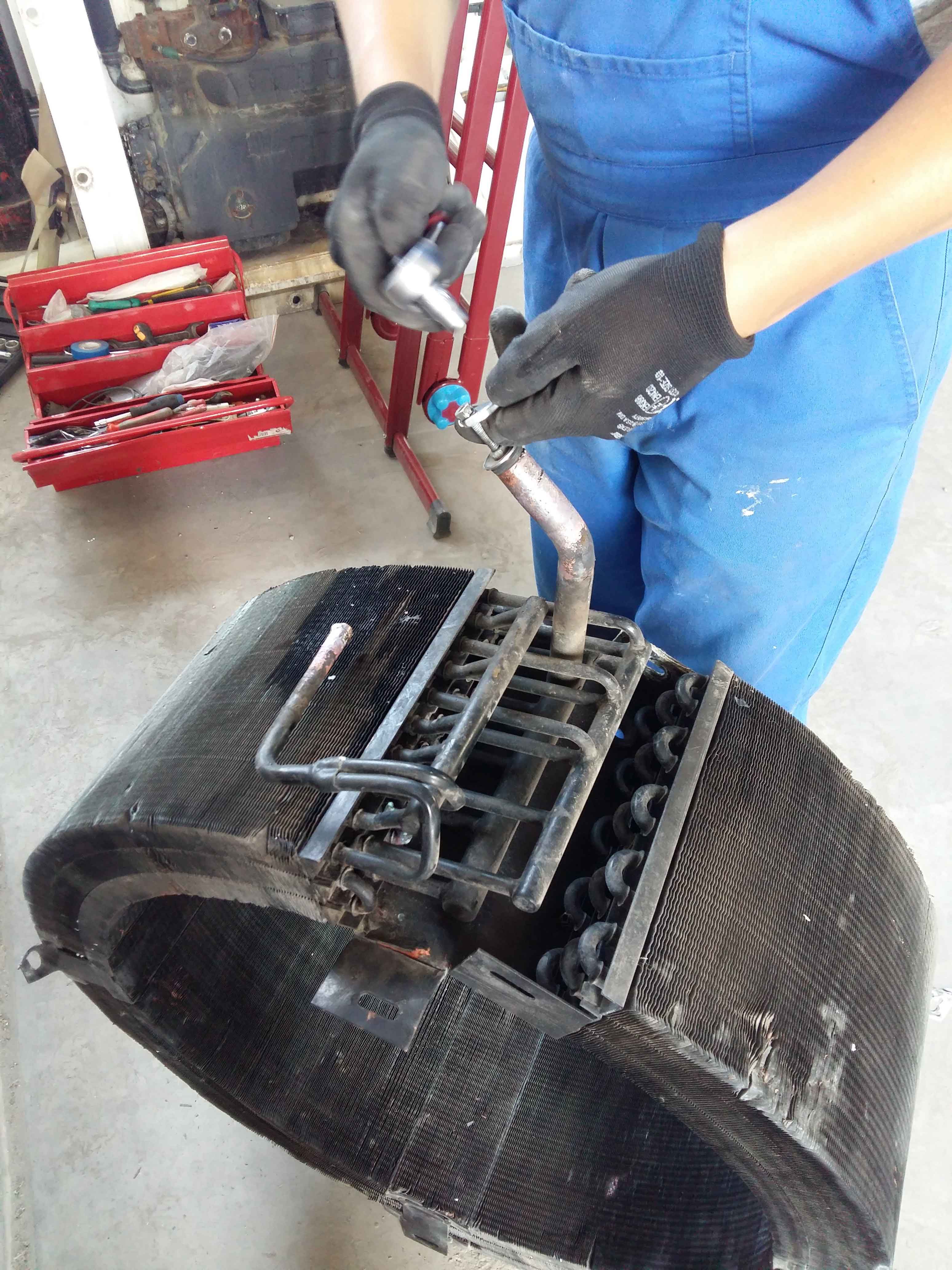 Condenser leak repair